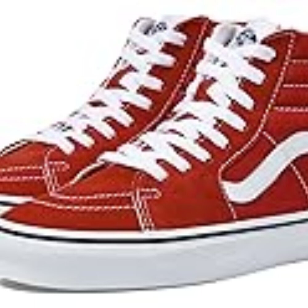 VANS Kids Hightop Sk8-Hi Red Sneakers Size 13.5 - Picture 11 of 15